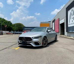 2021 Mercedes Benz CLA45 AMG S Styling Pakage 4Matic 2.0L TwinTurbo With front Brake Calipers MERC logo - 5 Years Warranty